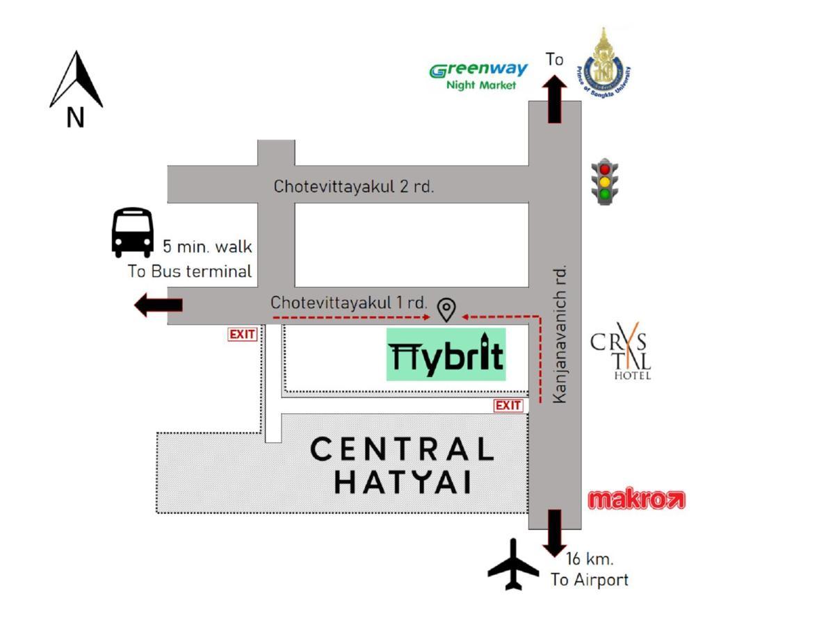 Hybrit hostel&cafe Hat Yai Exterior foto